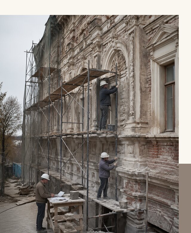 Реставрация объектов культурного наследия под ключ в Белой Калитве